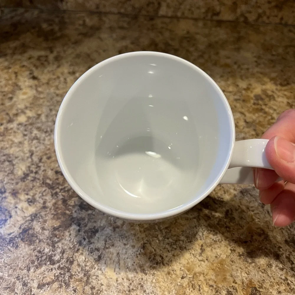 Crate&Barrel Classic White Mug Cup 16 oz.
